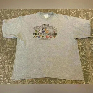 2007 Big 12 Championship Tournament t shirt size xxl color grey